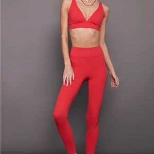 Bandier Red Workout Set